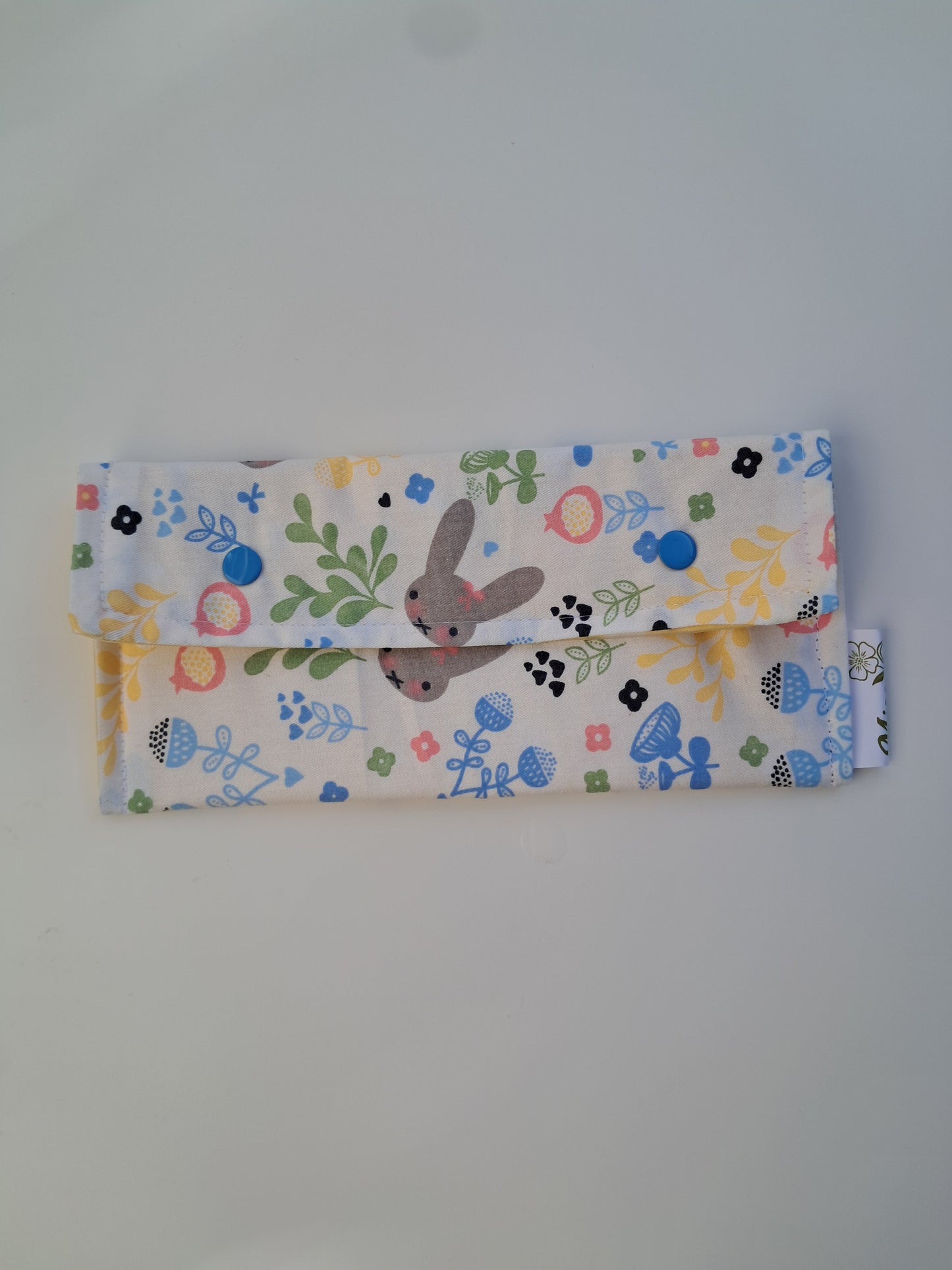 Porta snack - conejito gris