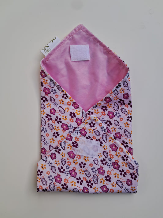 Porta snack sandwich - Diseño floral rosa